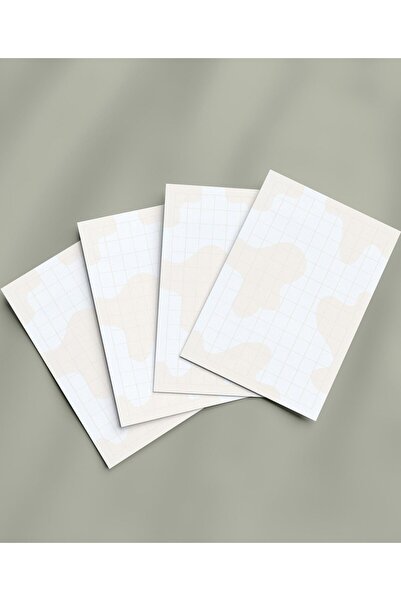 Grdall 4 قطع من لوحة مذكرة صغيرة مقاس A6 - لوحة ملاحظات، لوحة مذكرة، قائمة ال...