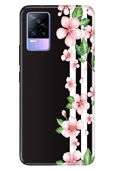 vivo V21 Uyumlu Kılıf Resimli Desenli Silikon Şato Bahçesi