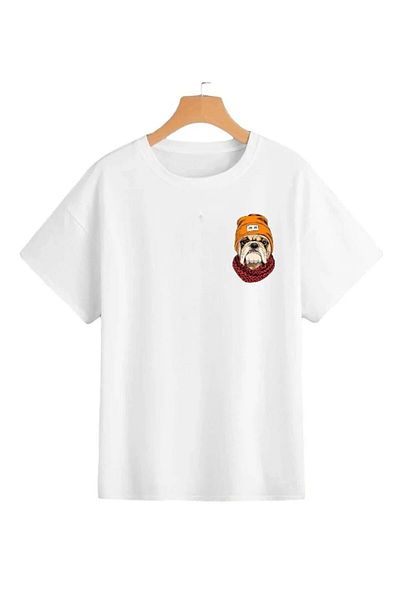 DAXİS Sportwear Company Παιδικό μπλουζάκι με στάμπα αφρού - T-shirt με λαιμόκοψη
