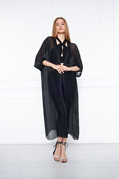 Silk Parade Ipek Şifon Kimono Ceket