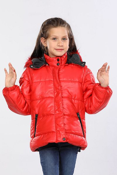 Veform Water and Windproof Furry Children's Coat - Detachable Hood, AVM146VF