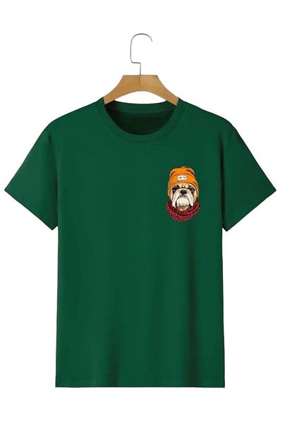 DAXİS Sportwear Company Tricou cu imprimeu pentru câini pentru copii - Tricou cu gât crew