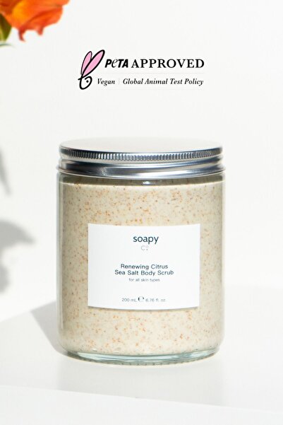 Soapy Co Renewing Citrus Sea Salt Body Scrub 200 ml - Nemlendirici ve Besleyici Deniz Tuzlu Vücut Peeling