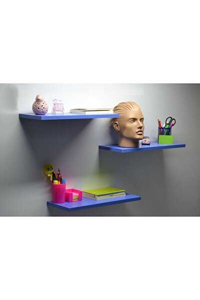 BMD MOBİLYA 3 Lü Duvar Raf Seti (50 CM UZUNLUK 20 CM GENİŞLİK 18 MM KALINLIK)