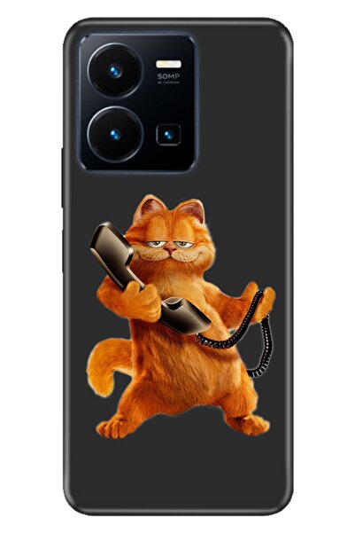 vivo Y22s - Y35 Uyumlu Kılıf Resimli Desenli Silikon Garfield