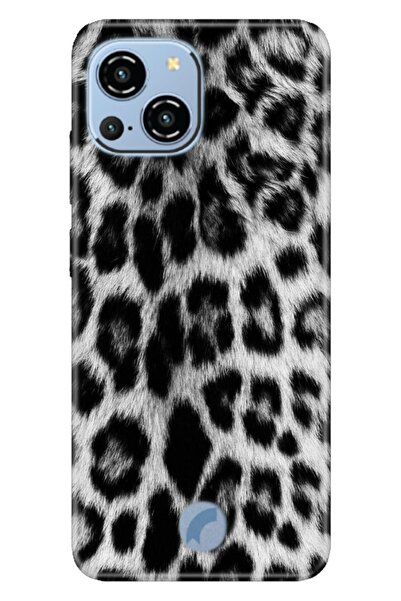 Reeder S23 Pro Max Kılıf Resimli Desenli Silikon Siyah Kürk