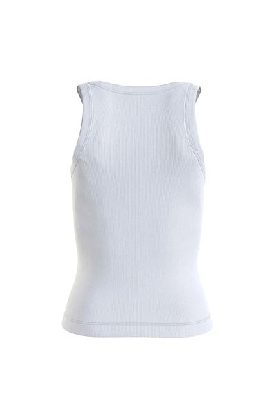 Calvin Klein Women's Monologo Round Neck Printed Women's Undershirt - White