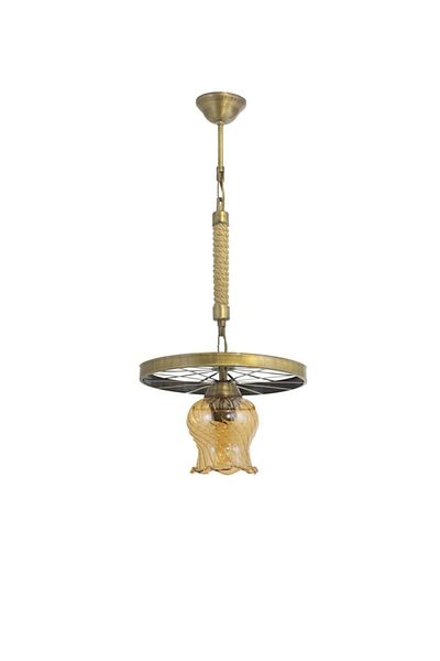 Lambadar Sports Modern Rustic Retro Single Model Wheel Pendant Lamp Chandelier