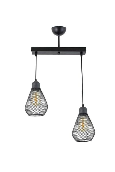 Lambadar Bulb Model Black Wrought Iron Modern Pendant Lamp Chandelier