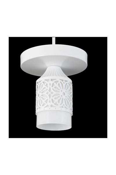Lambadar Single Sports Model Modern Retro Rustic Chandelier White Glass