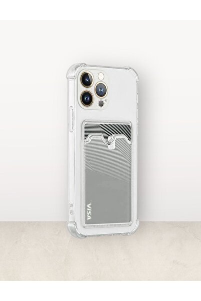 gngcase Apple iPhone 14 PRO Uyumlu Kartlıklı Darbeye Dayanıklı Telefon Kılıfı