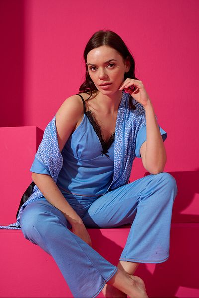 ELİZ HOMEWEAR Set de halat și pijama țesute
