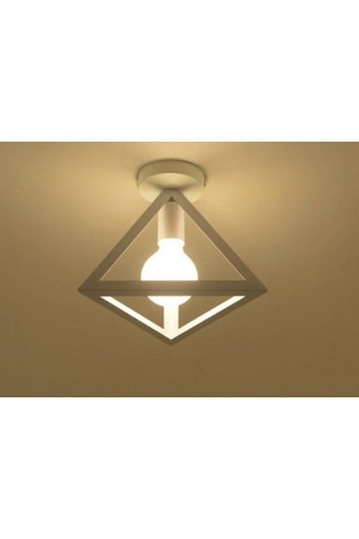 Lambadar Honeycomb New Style Detailed Rustic Model Triangle Single Plophonier Chandelier
