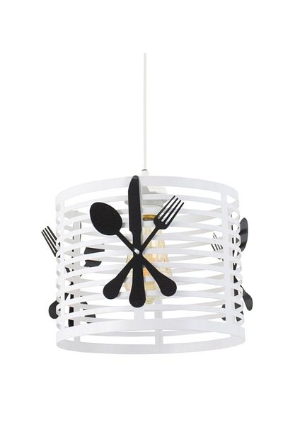 Lambadar White Fork Spoon Knife Model Modern Pendant Lamp Chandelier