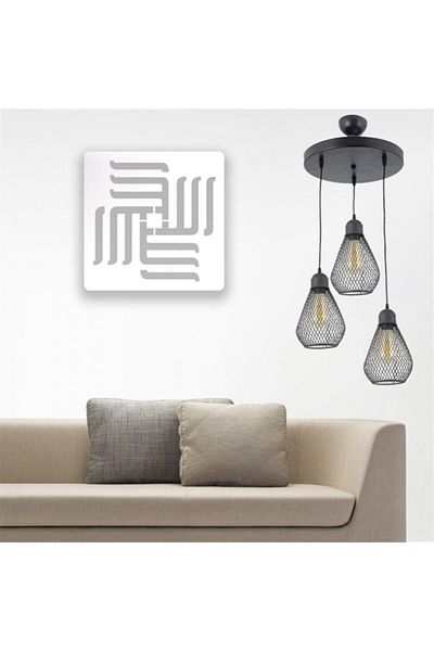 Lambadar Bulb Model Black Wrought Iron Modern Pendant Lamp Chandelier