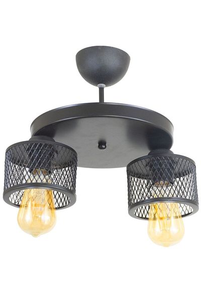 Lambadar Double Cage Model Modern Plafonier Chandelier