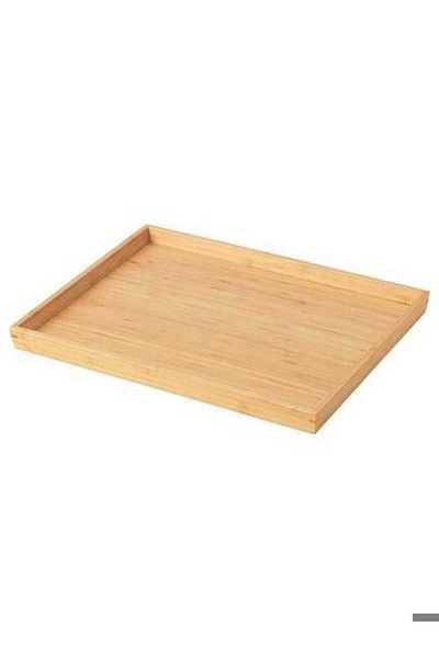 IKEA OSTBIT Decorative Serving Tray - Wood and Bamboo 30x40 CM