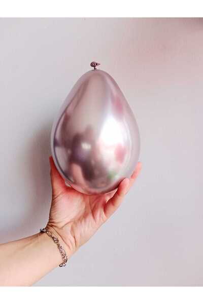 Kalisan Krom Balon 5inc (küçük) Toz Pembe 15 adet