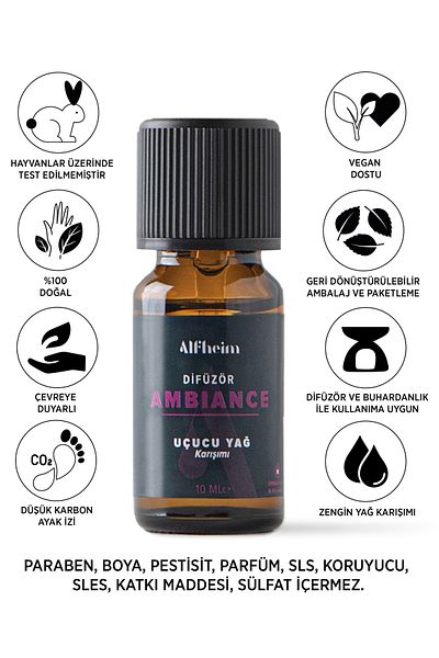 Alfheim Ambiance Essential Oil Mix / Diffuser Oil / Censer Oil / 10 ml