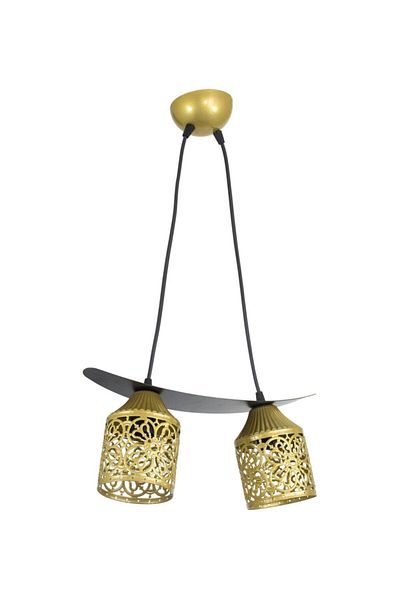 Lambadar Single Paparta Motif Boat Model Style Pendant Lamp Chandelier