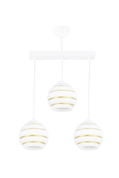 Lambadar Triple Special Striped Glass Model Modern Pendant Lamp Chandelier