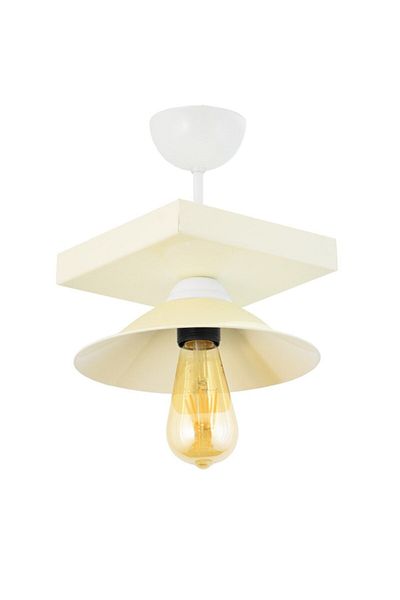 Lambadar Retro Rustic Model Metal Single Cream Profonyer Chandelier