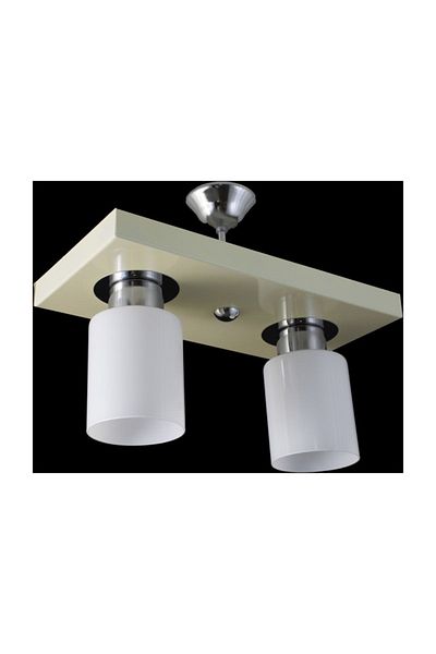 Lambadar Double Modern Sports Model Rectangular Tray Cream Chandelier