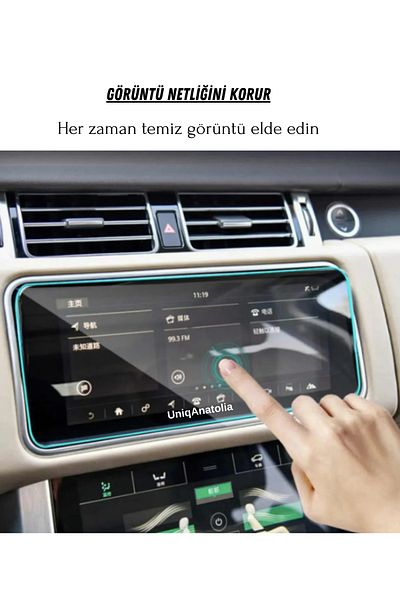 UniqAnatolia Land Rover Range Rover Sport Vogue Velar 2019-2020 - Multimedia Nano Screen Protector Fit