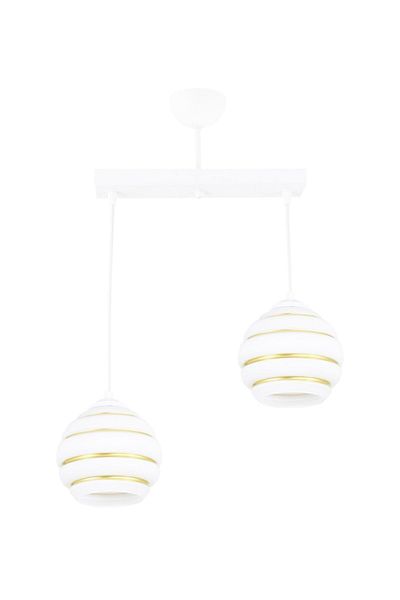 Lambadar Double Special Striped Glass Model Modern Pendant Lamp Chandelier