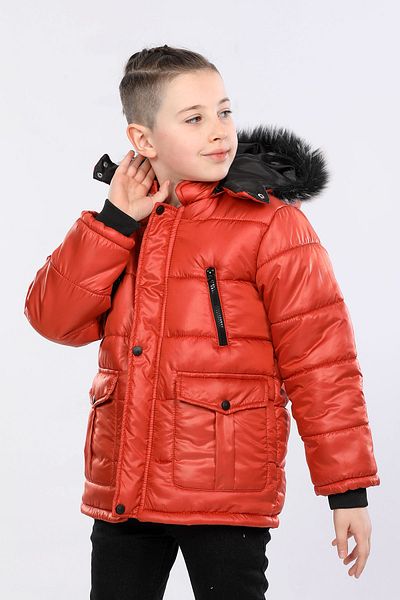 Veform Water and Windproof Children's Coat - Detachable Hood, Fur AVM152VF