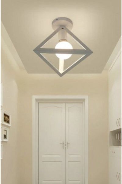 Lambadar Honeycomb New Style Detailed Rustic Model Triangle Single Plophonier Chandelier
