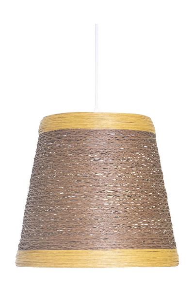Lambadar Dark Brown Rope Wrap Children's Room Kitchen Cottage Garden Pendant Lamp Chandelier