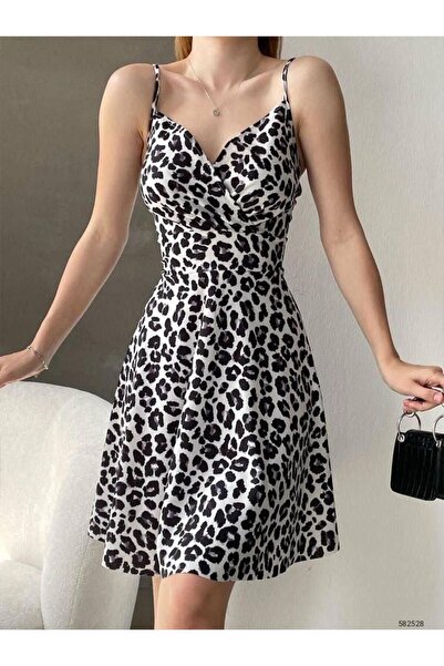 twomeey Πολύχρωμο Μίνι Φόρεμα Scuba Crepe Fabric - Διπλό στήθος με λαιμόκοψη ...