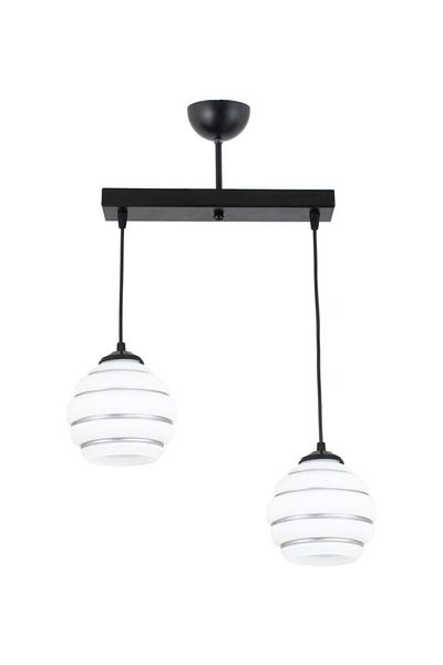 Lambadar Double Special Striped Glass Model Modern Pendant Lamp Chandelier