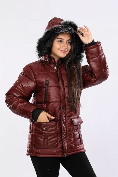 Veform Water and Windproof Children's Coat - Detachable Hood, Fur AVM152VF