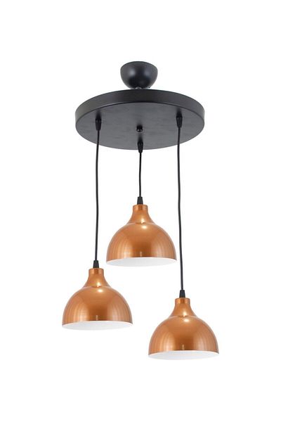 Lambadar Retro Rustic Model Modern Metal Triple Pendant Lamp Chandelier Cafe