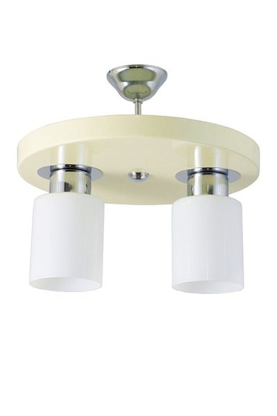 Lambadar Double Modern Sports Model Round Tray Cream Chandelier