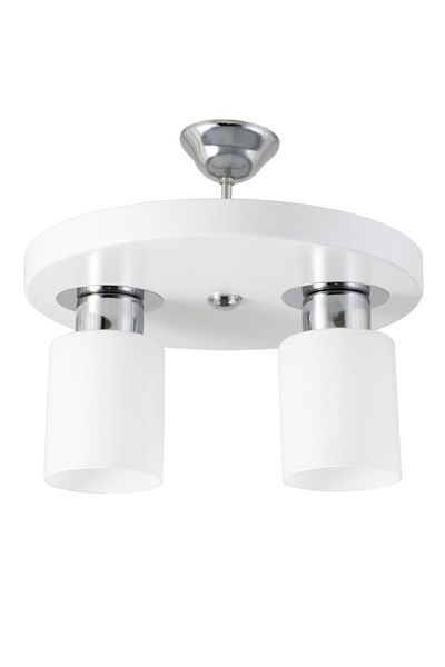 Lambadar Double Modern Sports Model Round Tray White Chandelier
