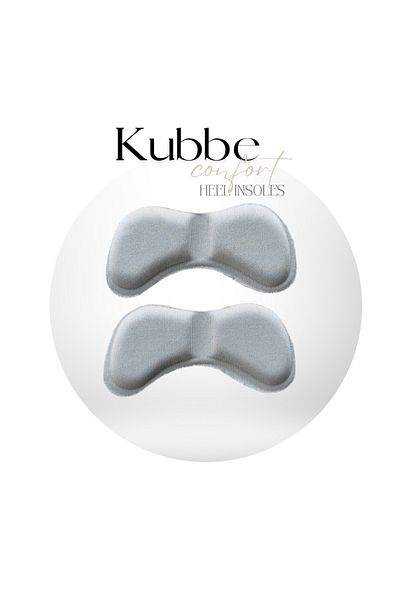 kubbe Gray Anti-Knock Adhesive Heel Sponge - Pad