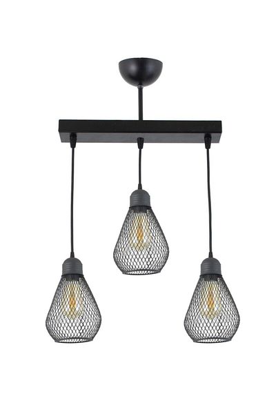 Lambadar Bulb Model Black Wrought Iron Modern Pendant Lamp Chandelier