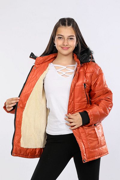 Veform Water and Windproof Furry Children's Coat - Detachable Hood, AVM152VF