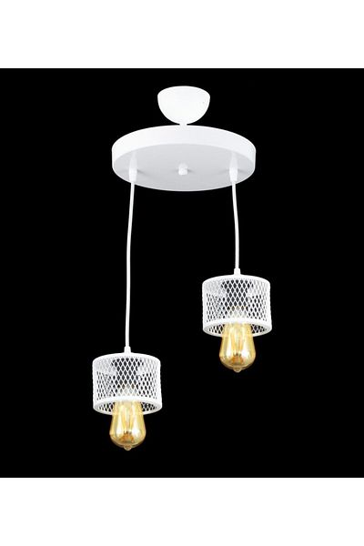Lambadar Double Cage Model Modern Pendant Lamp Chandelier