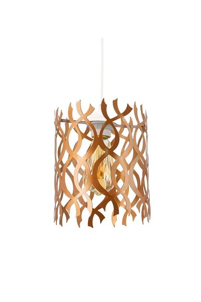 Lambadar Flame Motif Copper Wrought Iron Model Modern Pendant Lamp Chandelier