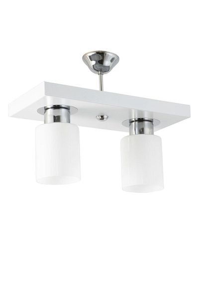 Lambadar Double Modern Sports Model Rectangular Tray White Chandelier