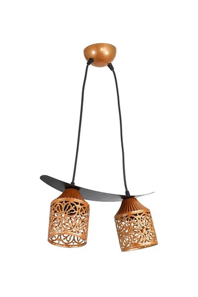 Lambadar Double Paparta Motif Boat Model Style Pendant Lamp Chandelier