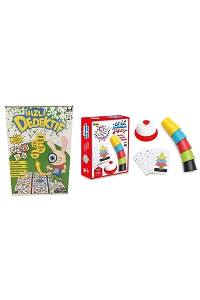 YILDIRIM OYUNCAK Fast Detective Attention Enhancing Mind and Intelligence Developing Family Game - Super Cups Box Game Set