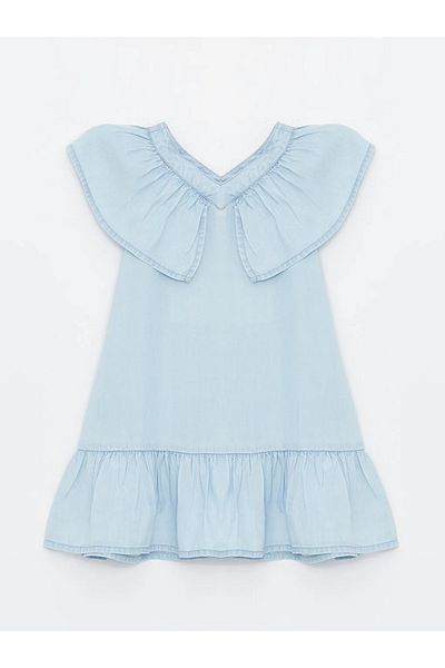 LC Waikiki V-Neck Sleeveless Jean Baby Dress - LCW baby, WAIKINAI