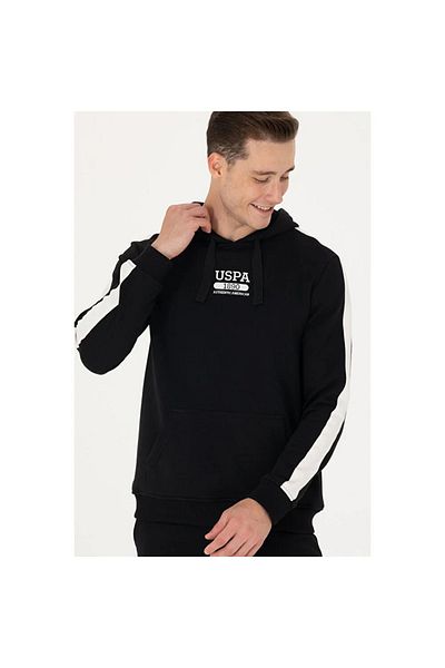 U.S. Polo Assn. Мъжки черен суичър US Polo Assn