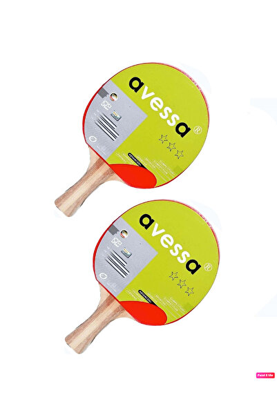 AVESSA Masa Tenis Raketi Set 3 Yıldız Çift (2 Adet)