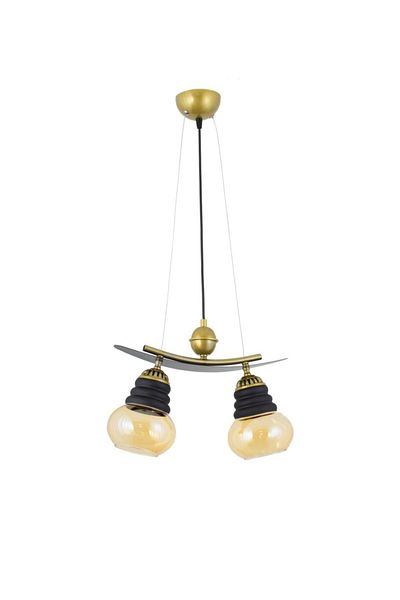 Lambadar Triple Modern Style Boat Model Metal Glass Pendant Lamp Chandelier